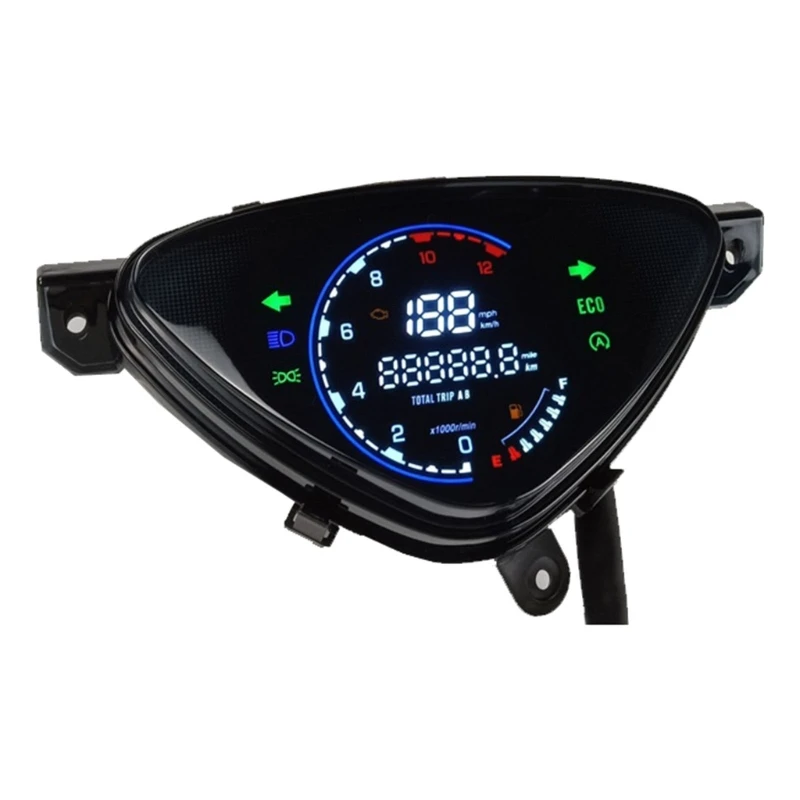 N5KD Motorcycle Digital Instrument Panel Meter Gauge Speedometer Odometer Tachometer Clear Display Suitable for Mio110 SPORTY