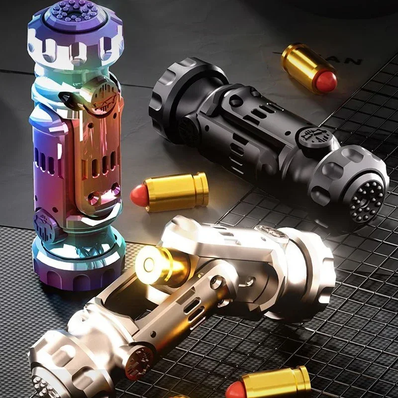 1PCS New Arrival Mini Finger Gyro EDC Colorful Soft Bullet Toy Gun Creative Funny Gifts for Child