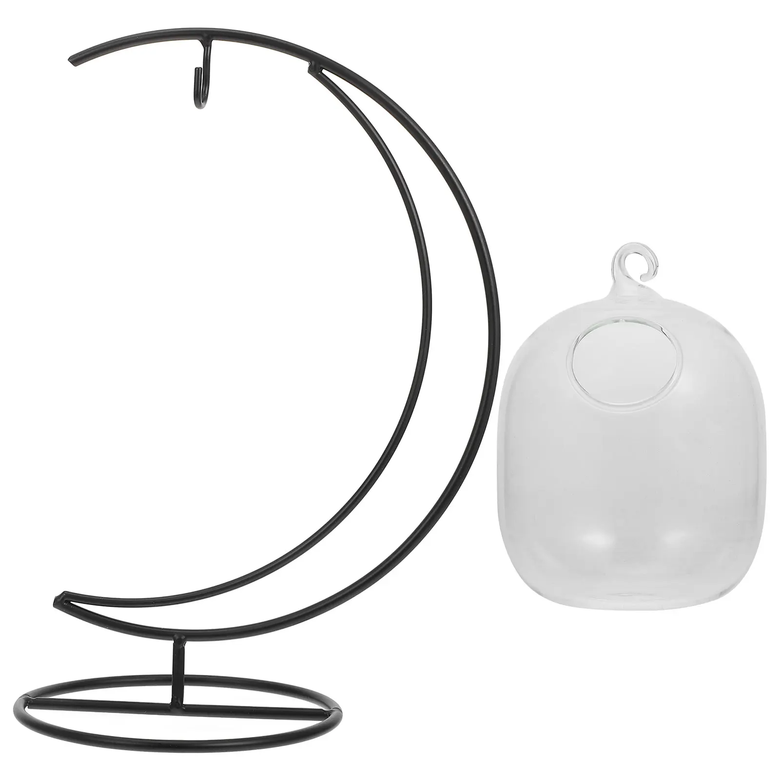 

Creative Glass Hanging Bottle Cocktail Bar Cup Glasses Drinkware Iron Glassware Trendy