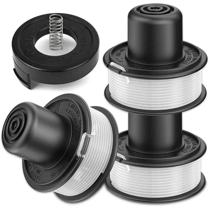 Катушка триммера A6226-XJ, совместимая с триммером для травы Black+Decker, заменяет модели GL250, GL310 с крышкой катушки триммера