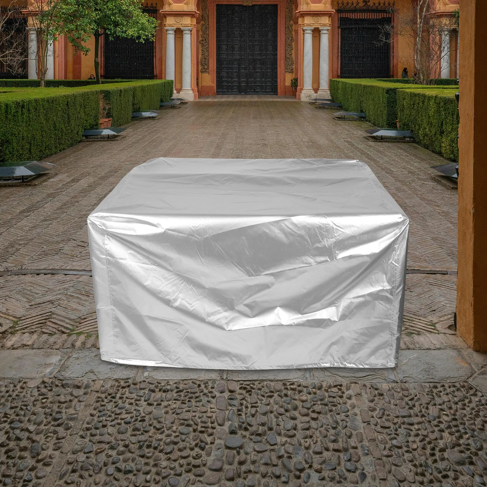 

Oxford Cloth Outdoor Silver Furniture Cover Waterproof Dustproof Garden Patio Dining Table Chair Protector 11511570cm