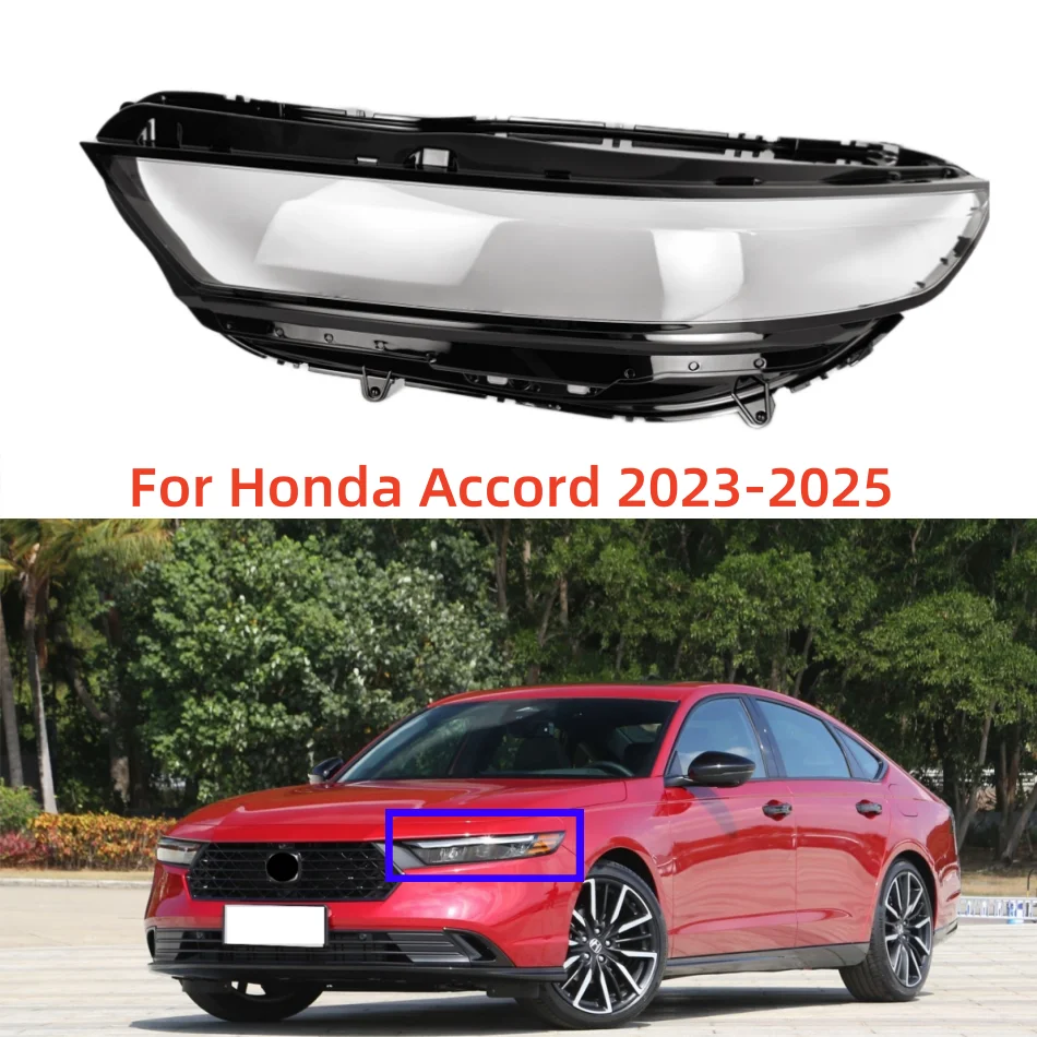 

For Honda Accord 2023 2024 2025 Headlight Cover Transparent Mask Lens Lampshade Headlamp Shell Plexiglass