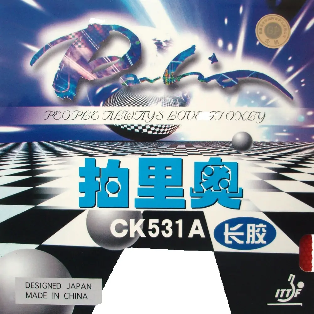 Palio officiel CK531A boutons longs tennis de table en caoutchouc attaque rapide avec boucle pour raquette de tennis de table ping-pong