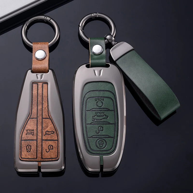 New Car Key Cover Remote Fobs Cases Protector portachiavi accessori Auto per FAW Hongqi 2023 E-HS9 High-end H5 H9 2020 2021 2022