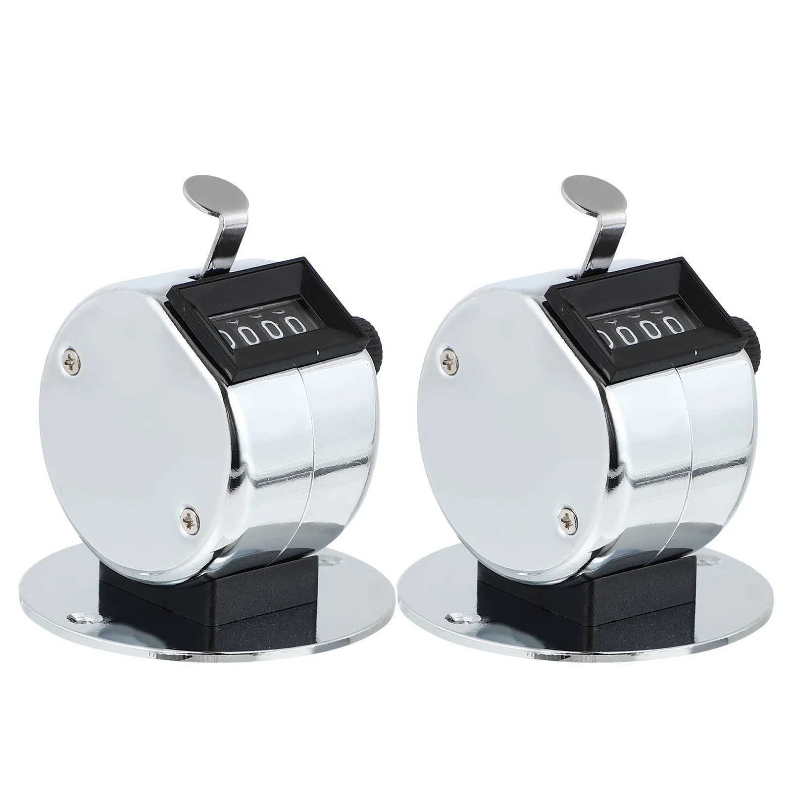 

2Pcs Handheld Tally Counter 4 Digit Manual Counter Portable Counting Recorder Fashionable Design Comfort Grip Counting Clicker