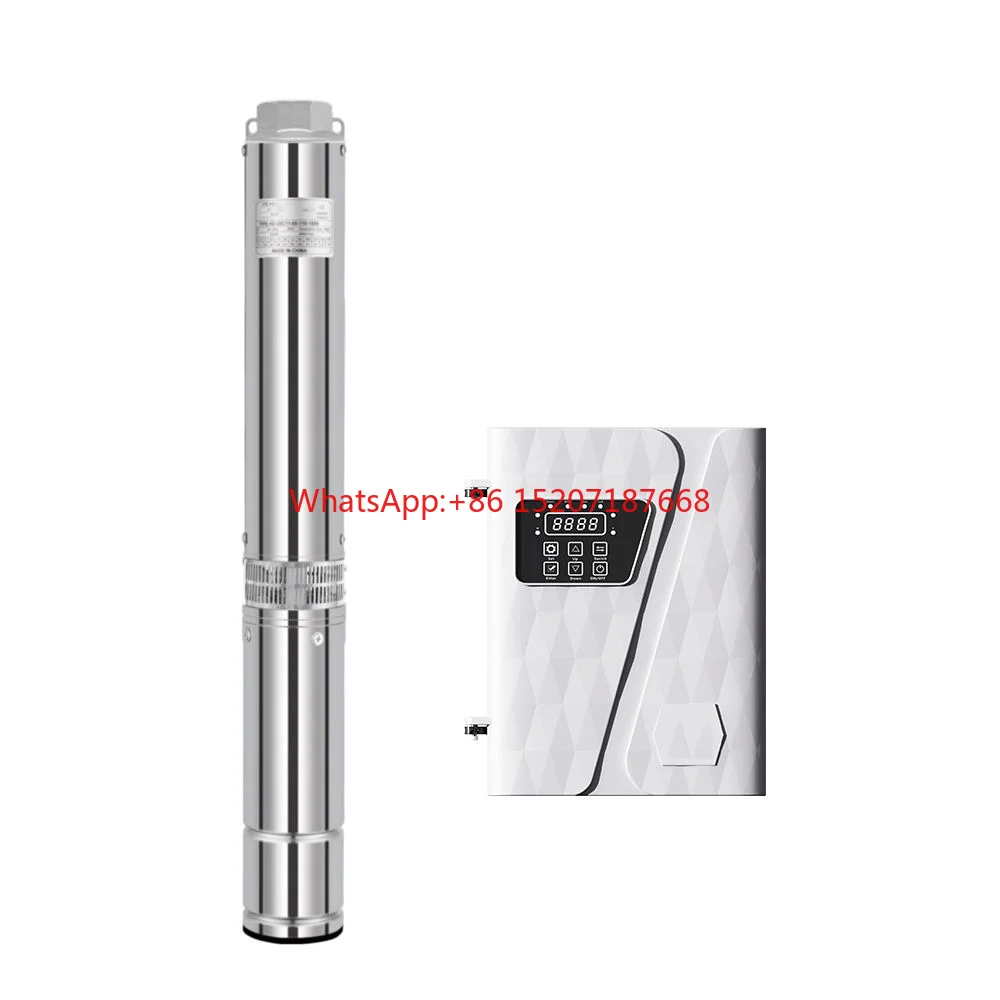 4Inch 2200W 3hp DC300-400V High Pressure And High Flow Rate Agricultural Irrigation Solar Submersible Pump Deep Well Pump