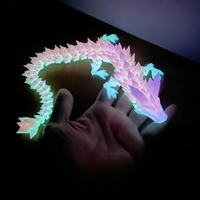 Colorful Figuremodel 3D Printed Toys Crystal Dragon Egg Set Gemstone Dragon Ornament Garage Kit Figurine Decorative Toy Gifts
