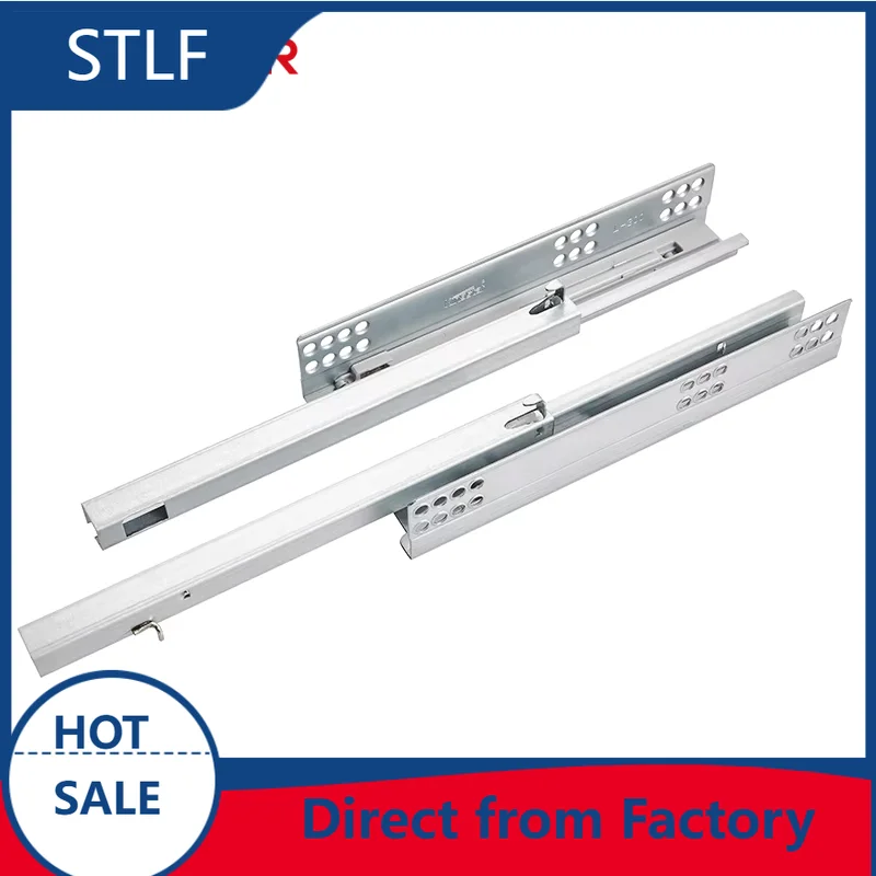 

STLF Modern Design Soft-Closing Undermount Drawer Slides Concealed Extension System for Dining Furniture Hardware Kitch