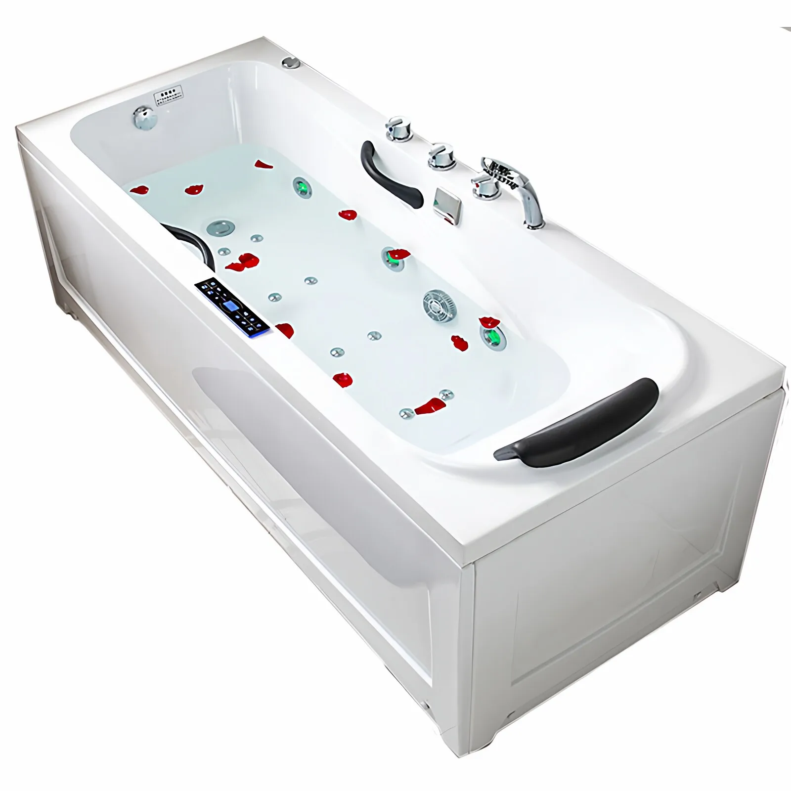 

Independent skirt small apartment deep soaking bathtub acrylic bathtub surfing massage constant temperature heating bath free