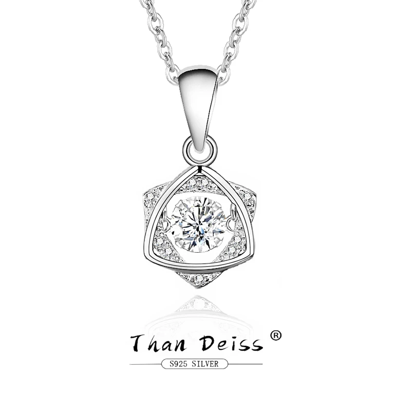 

Hexagram Necklace Female Korean S925 Sterling Silver Moissanite Ins Personality Temperament Spiritual Zirconia Pendant