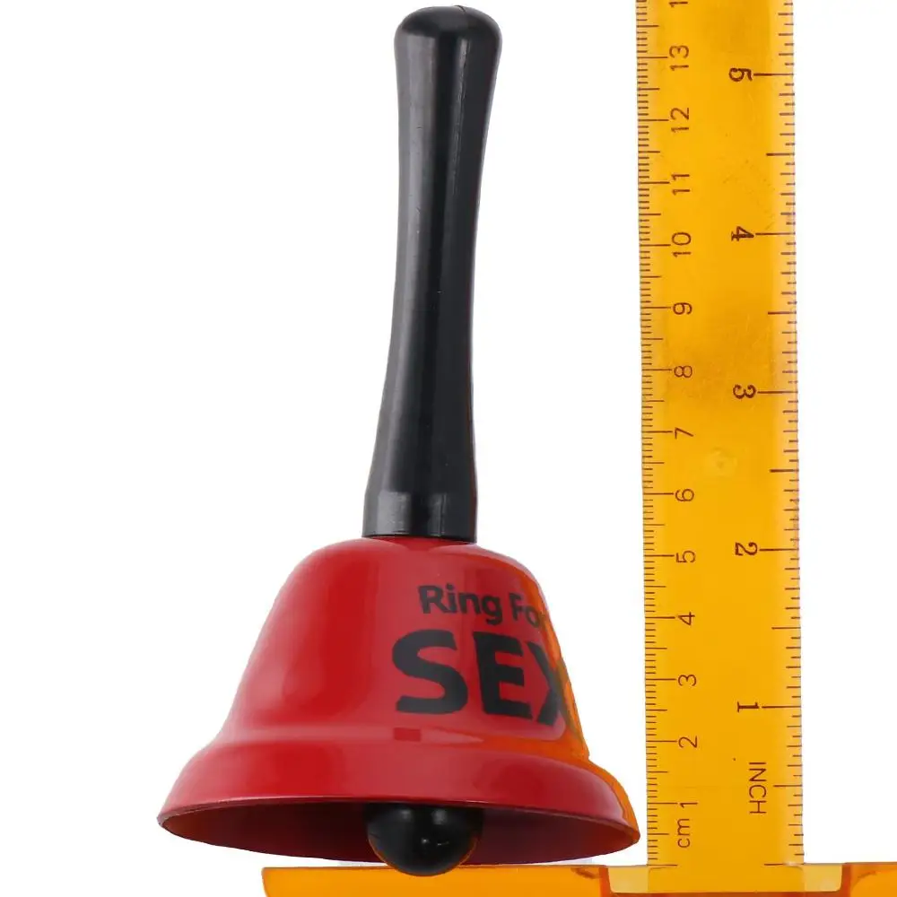 Creative Fun Red Ring Bell Ring Adult for Sex Drink Table Bells Fun Hen Stag Party Gift (Rattle Bell) view 5