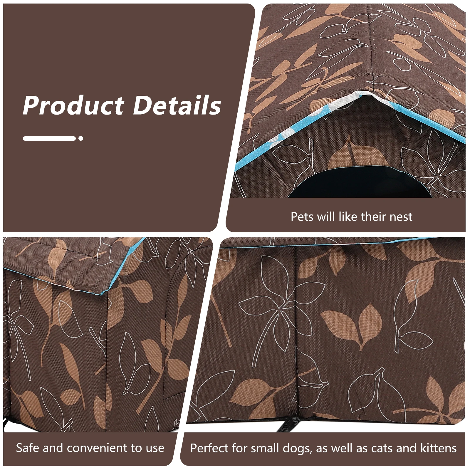 

Pet Nest Sleeping Tent Cat Shell Outdoor Houses Sponge Warming Shelter