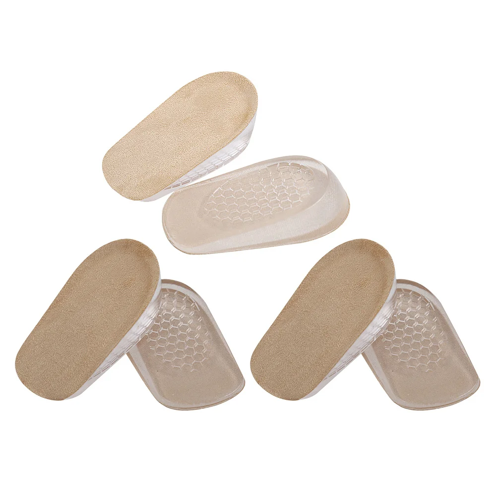 

3pcs Height Increase Insoles For Men Women 1Cm Cushion Breathable Anti-Slip Shoe Pad Full Day Comfort Foot Care