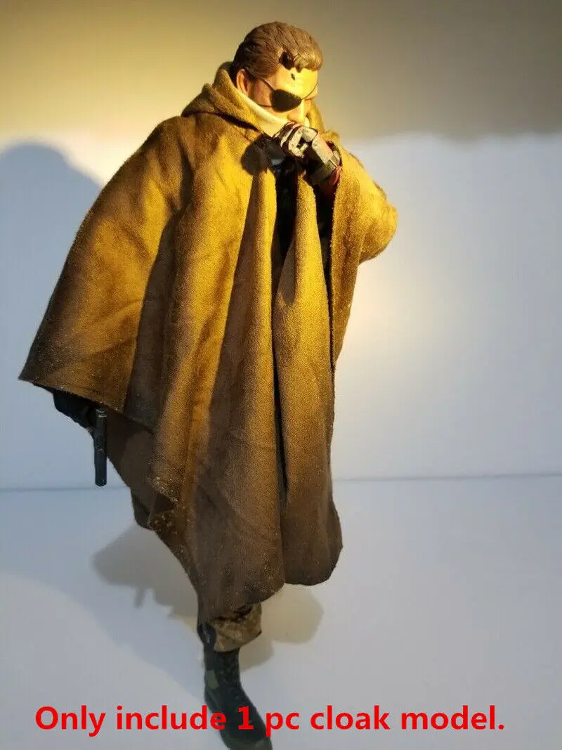 

1/6th Brown Old Effect Cape Cloak Model For 12" Male & Female Doll