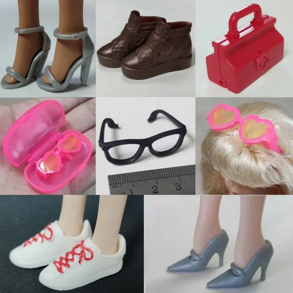 1 Pair Of High Quality Quality 1/6 Doll Sandals 8 Styles Doll Bags Doll Glasses 30cm Super Model Boots Shoes Doll Accessories