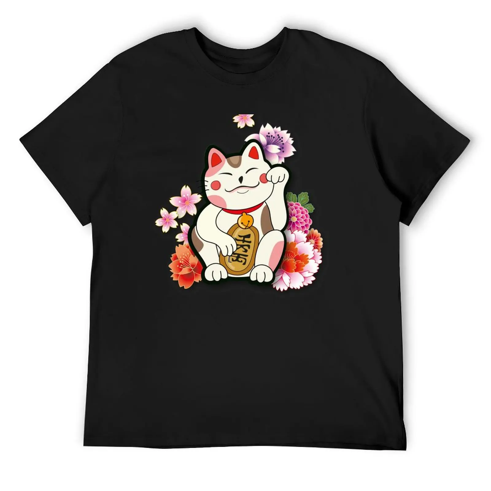 

Maneki Neko T-Shirt funny gifts tops funny shirt cotton affliction shirts designer t shirt men