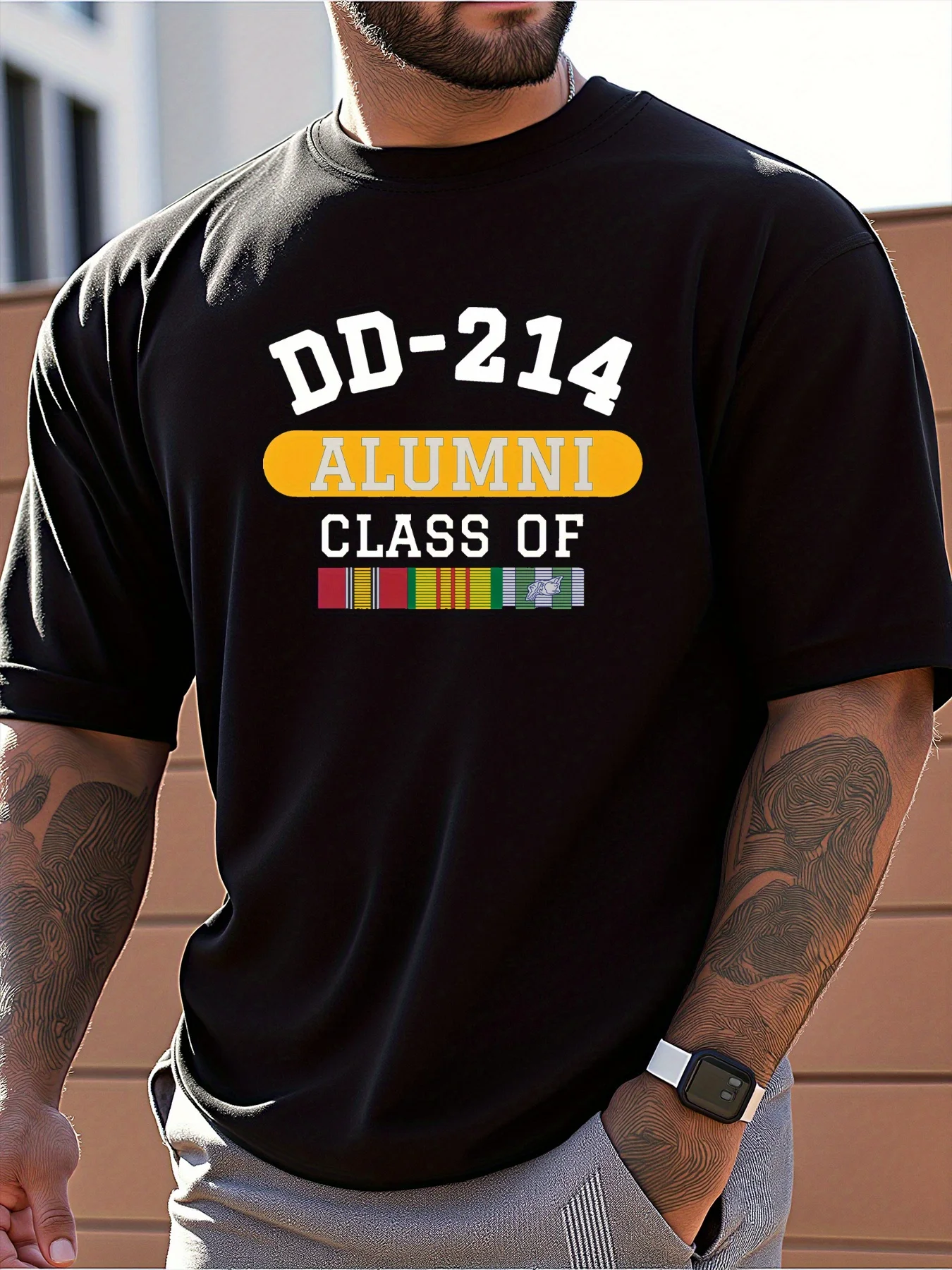 

DD-214 Alumni Class of 2023 Military Veteran T-Shirt 100% Cotton O-Neck Short Sleeve Summer Casual Mens T-shirt Streetwear