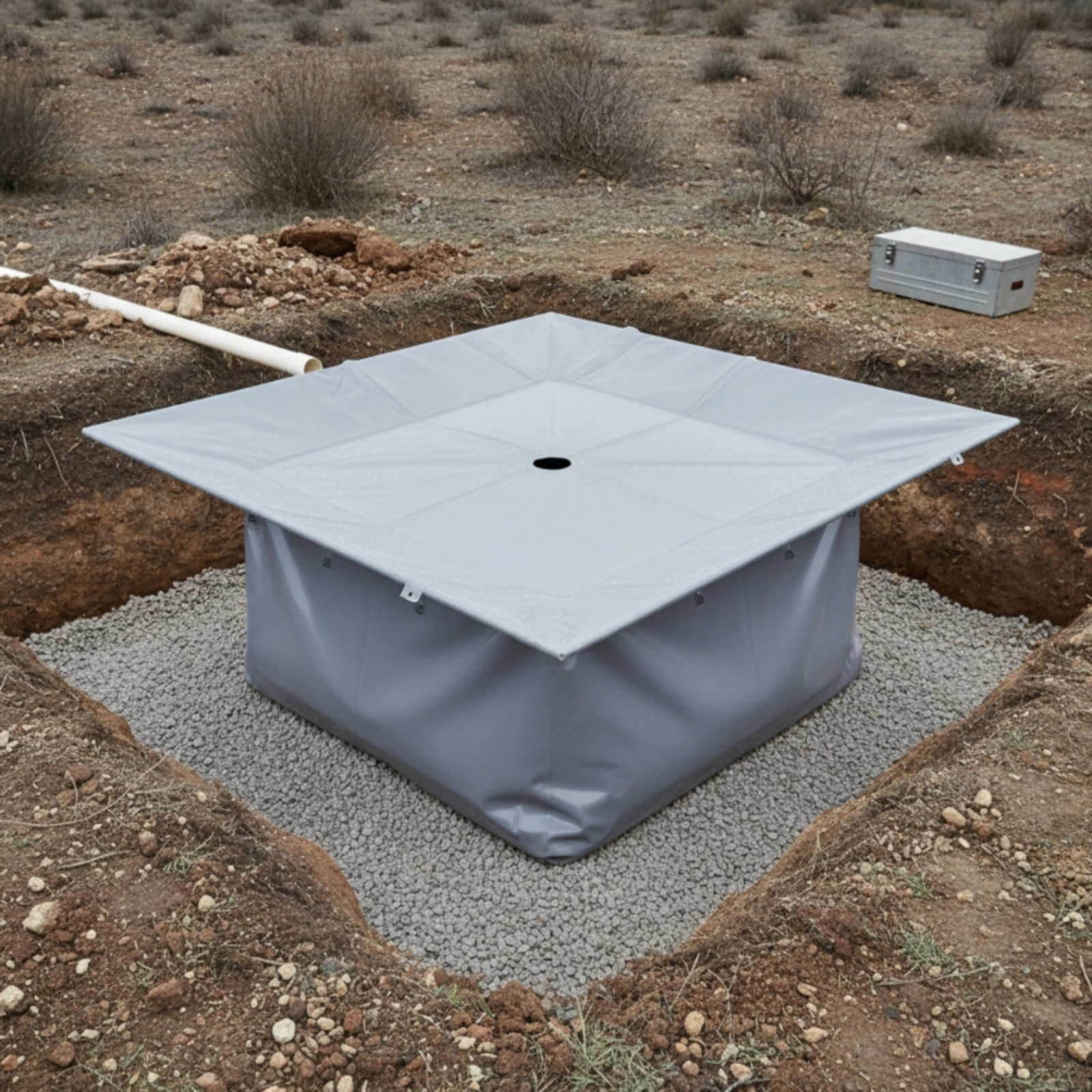 Rainwater Cistern Low-Height Water Storage Bag for Farmers, Irrigation, Farms