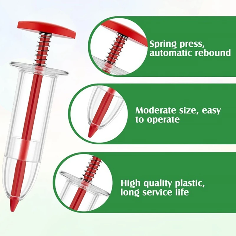 ABWZ-Mini strumenti per seminatrice per seminatrice, spalmatore per piantina manuale e set di scopa, seminatrice portatile per divaricatore piccolo