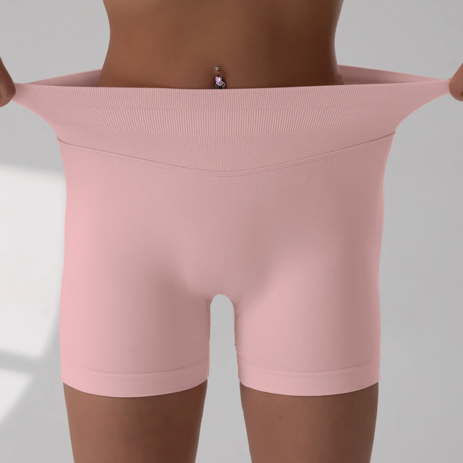 ผู้หญิงเซ็กซี่วิ่งออกกําลังกายกางเกงขาสั้นเลกกิ้งBikerขี่จักรยานกางเกงขาสั้นไร้รอยต่อเลกกิ้งกีฬาโยคะกางเกงขาสั้น