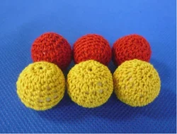 5pcs Crochet Balls Diameter 2.1cm Cup and Ball Magic Trick Stage Magic Magie Magica Magicians Prop Chop Cup Accessory