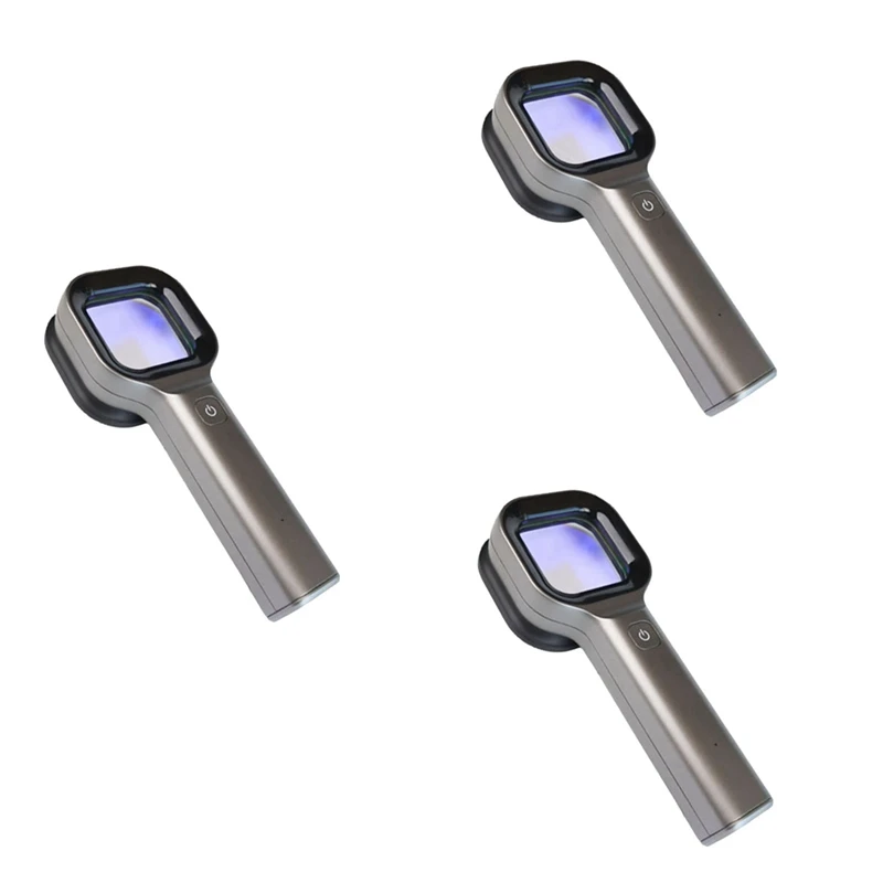 3X Woods Lamp Skin Analyzer Portable Facial Salon Beauty Analyzer UV Woods Lamp For Skin Care Analyzing Testing