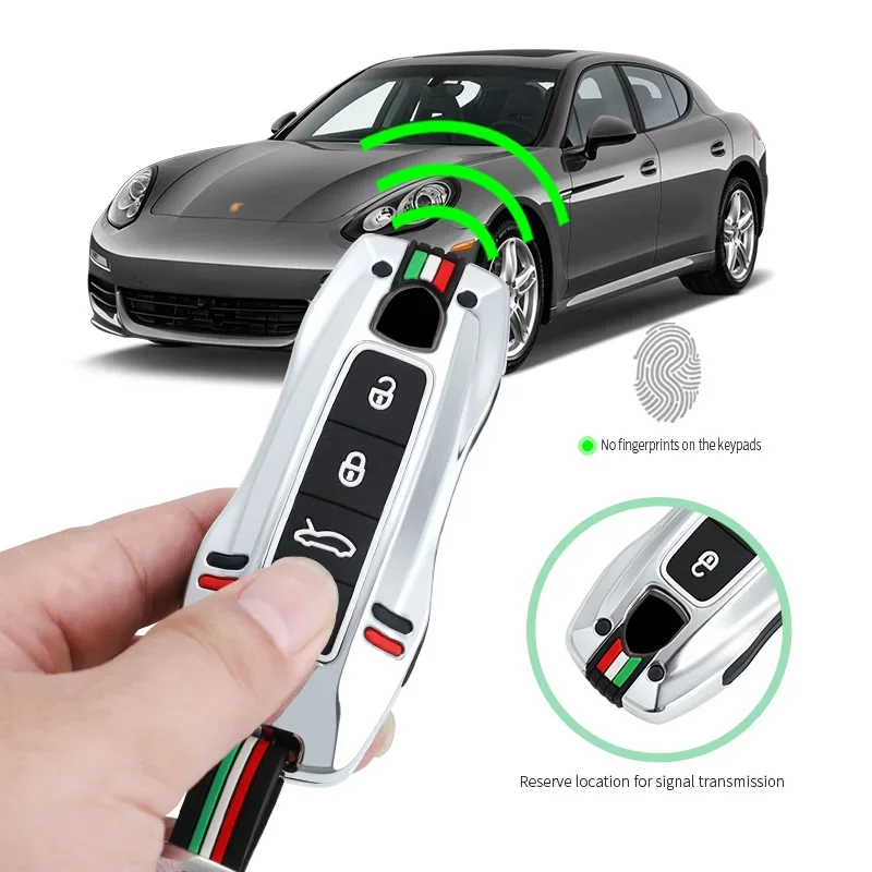 Autosleutel Hoes Van Zinklegering Voor Porsche Cayennepeper 958 911 Lepin 996 Macan Panamera 997 944 924 987 987 Gt3 Cayman 987 Sleutelhanger