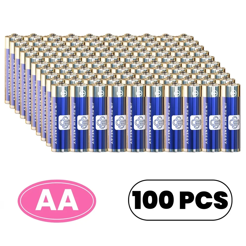 

100PCS Alkaline Dry Battery AA Disposable Battery Leakproof 1.5v Batteries for Small Toys Remote Control Clock