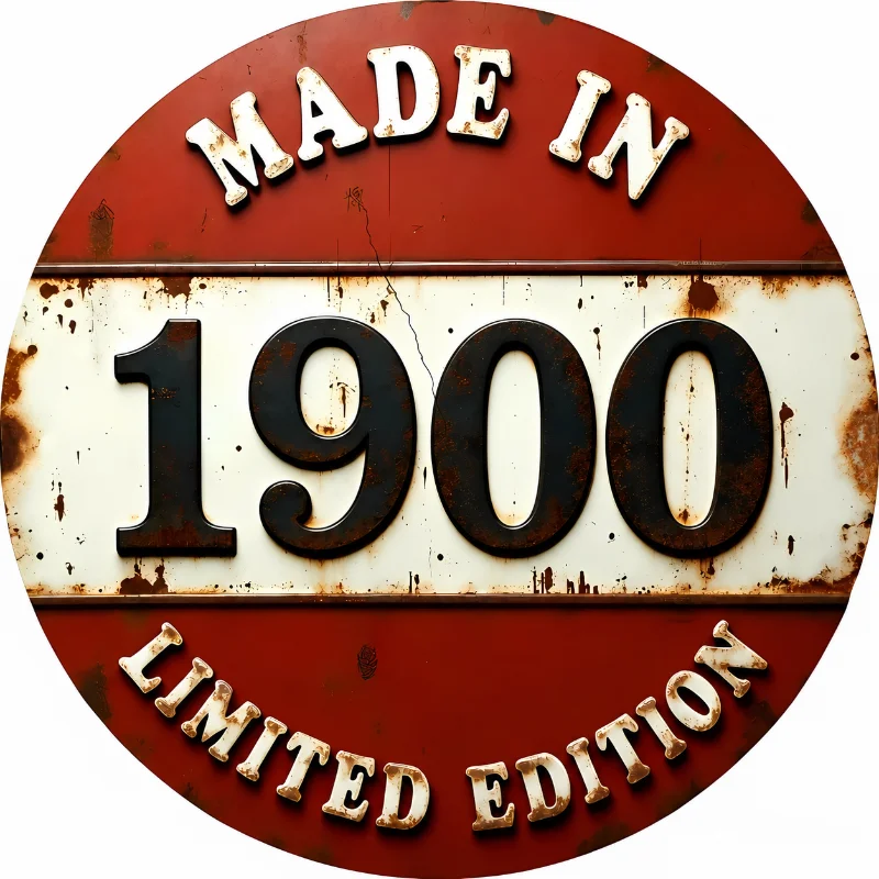 Office Tech Decor - 円形のヴィンテージ電信機、1900年～1929年、通信をテーマにしたデザイン、オフィスや書斎のレトロな装飾に最適、2026年、アンティークテック愛好家への本物の贈り物。