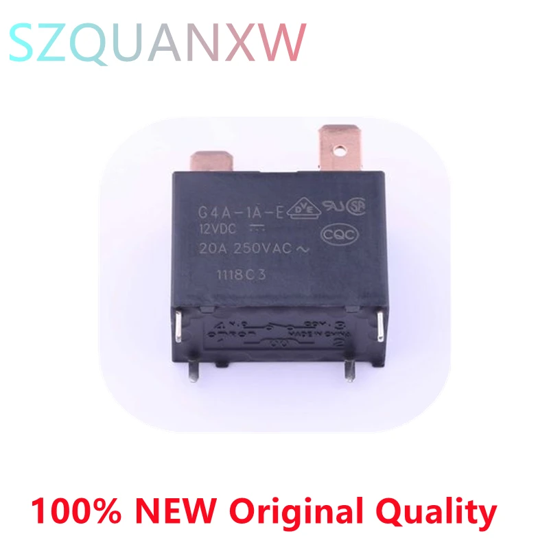 10PCS/lot 100%New Power Relay G4A-1A-PE G4A-1A-PE-5VDC G4A-1A-PE-12VDC G4A-1A-PE-24VDC G4A-1A-E--12VDC G4A-1A-E--24VDC 20A 4PIN