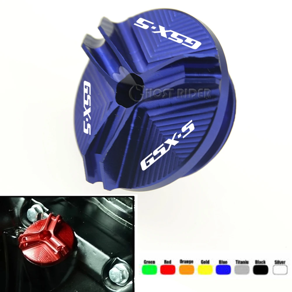 For SUZUKI GSX-S 1000 GSXS 750 GSX S 1000 F 2010-2022 Motorcycle Accessorie Engine Oil Filter Cup Plug Cover Screw