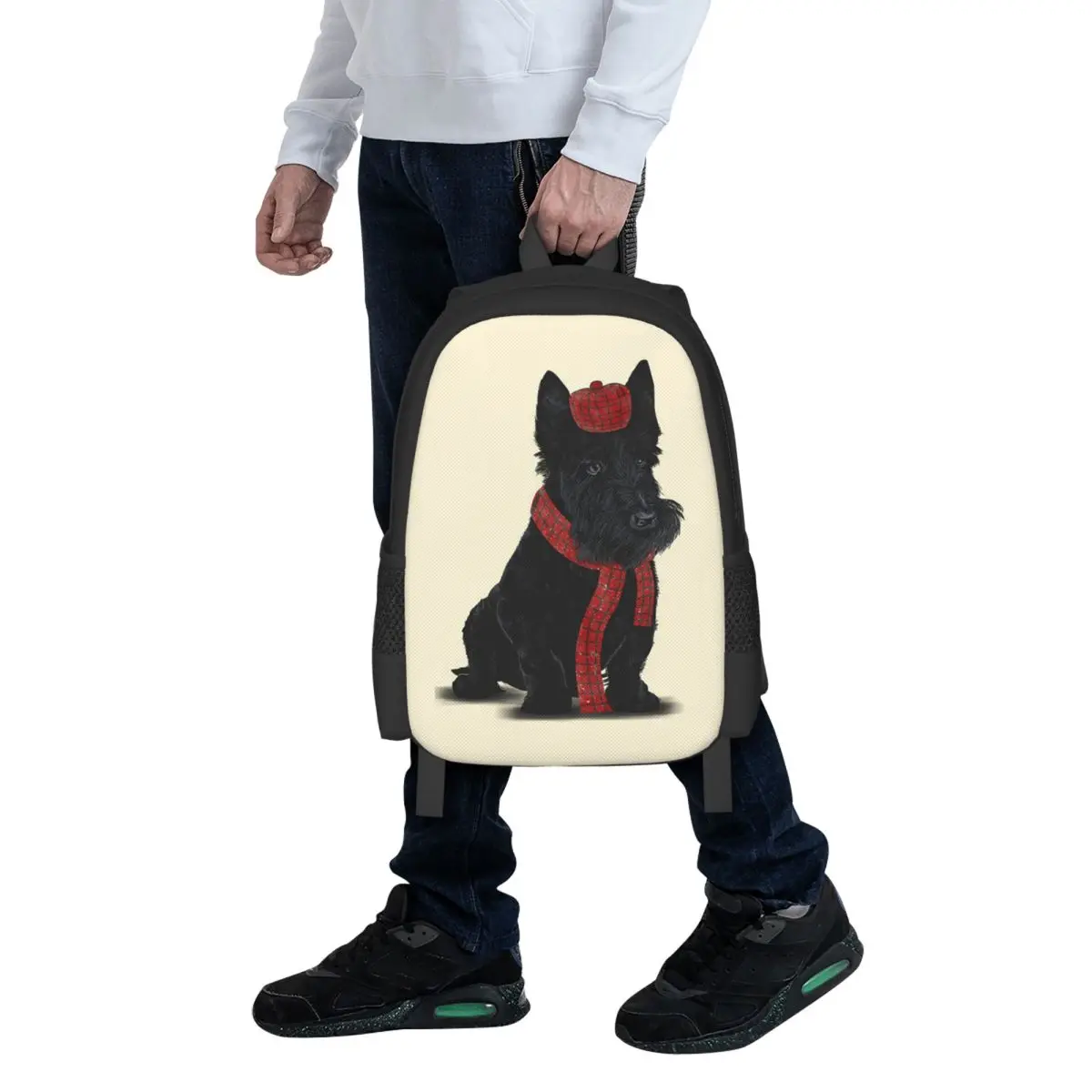 

I Love My Scotties Dog 3 Student Backpack School Bag Hiking Travel Daypack for Men Women Fashion Bookbag Shoulder Bags