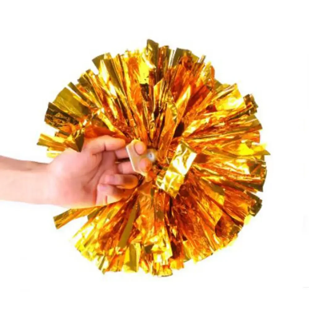 

1PC Double Hole Handle Game Pompoms Competition Flower Cheerleading Cheering Ball Dance Party Decorator Club Sport Supplies