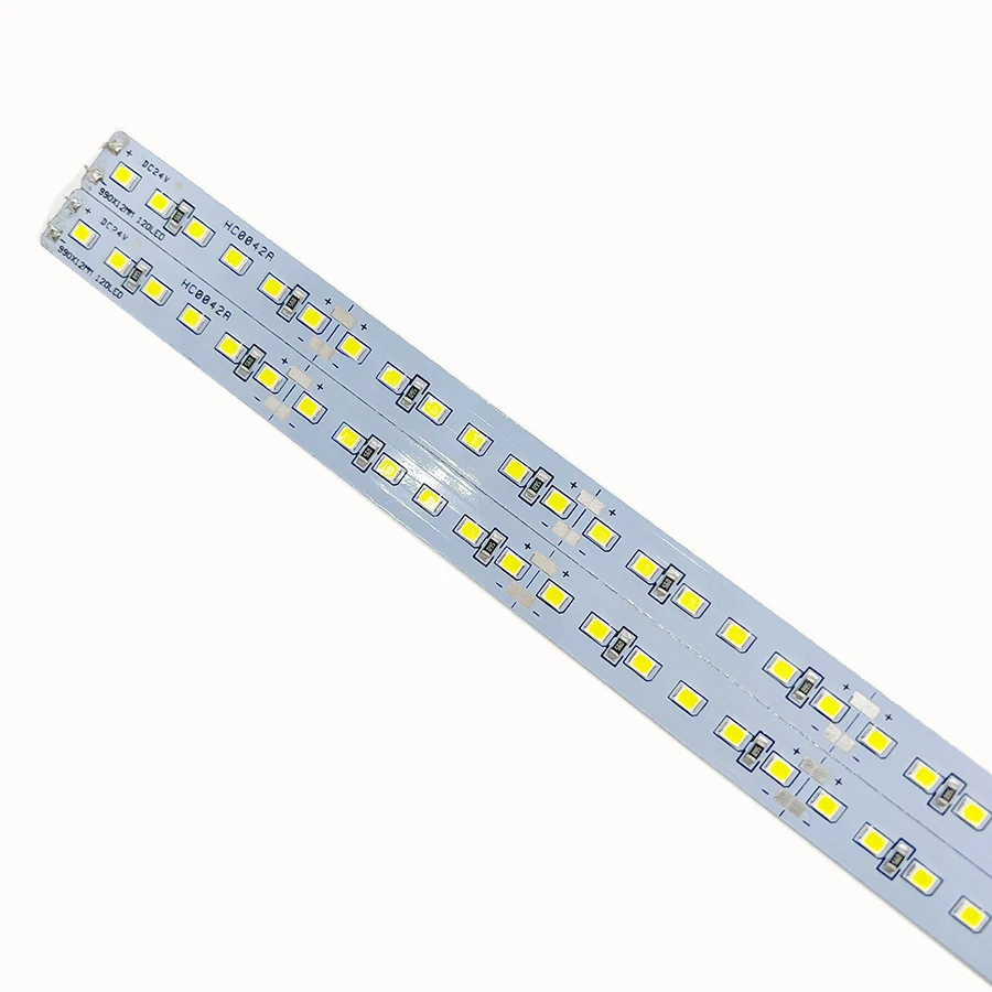 

10pcs/lot 19.5Inch DC12V 24V SMD 2835 LED Bar Light 60leds 120Leds Cool White 50CM 3000K 6500K Hard Rigid Strip For Cabinet