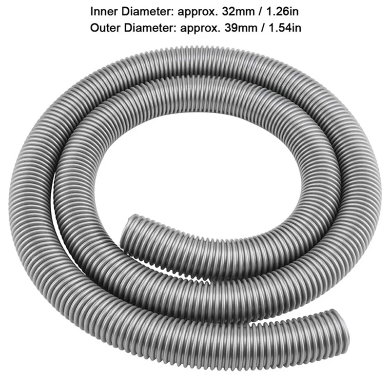 Mangueira de aspirador flexível, Tubo macio, Interno 32mm Exterior 39mm, Acessórios de Limpeza Doméstica, Mangueira Universal