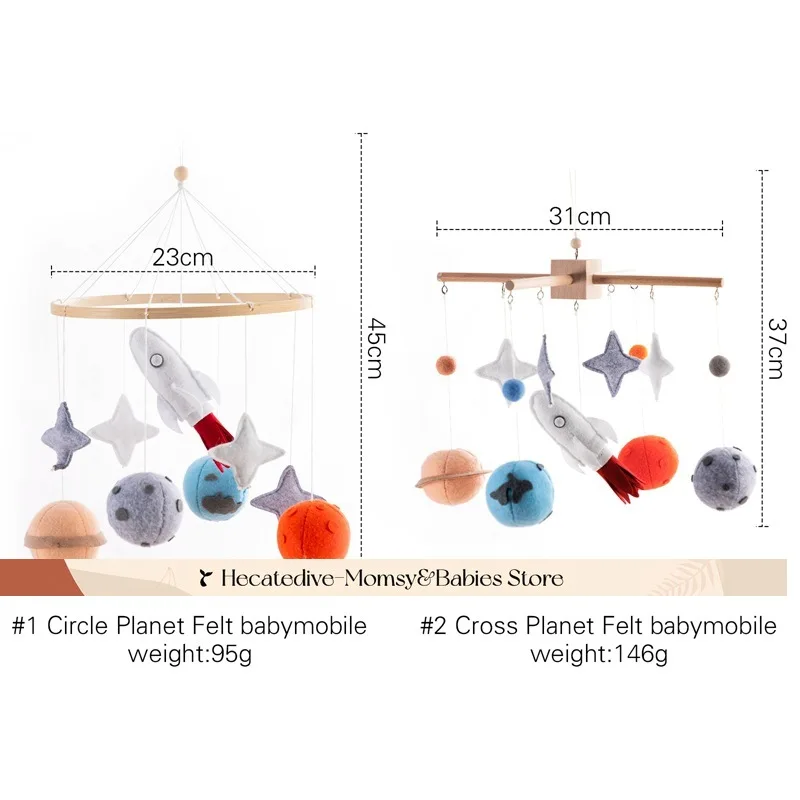 【Must Have】 Chocalhos e celulares para bebês Planeta brinquedos educativos conjuntos para recém-nascidos mini decorações 0-12 meses brinquedos exclusivos coisas para bebês