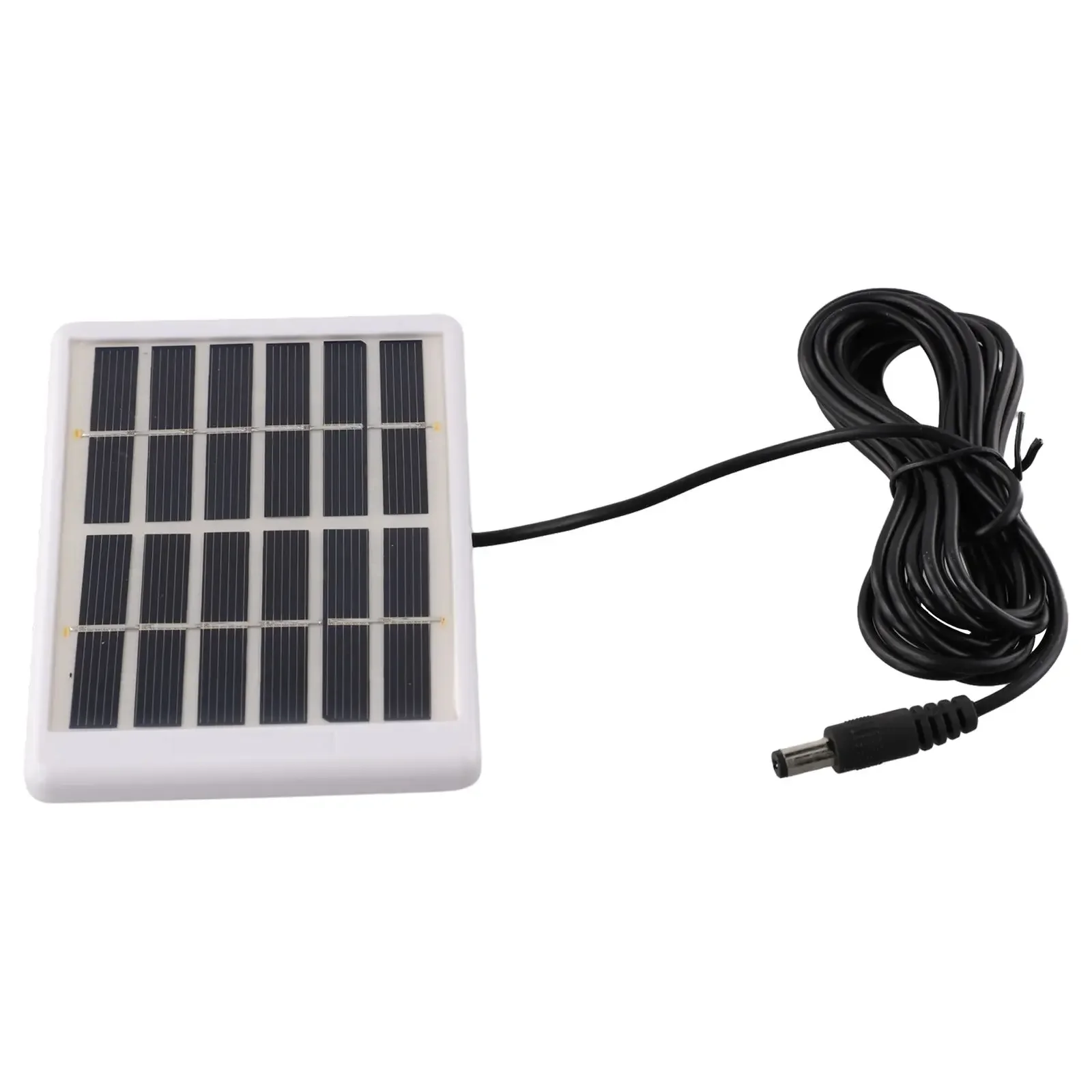 Compact Solar Panel 5W 6V Solar Panel 3-meter DC Cable Easy DIY Installation Efficient Charging Multiple Charging Options