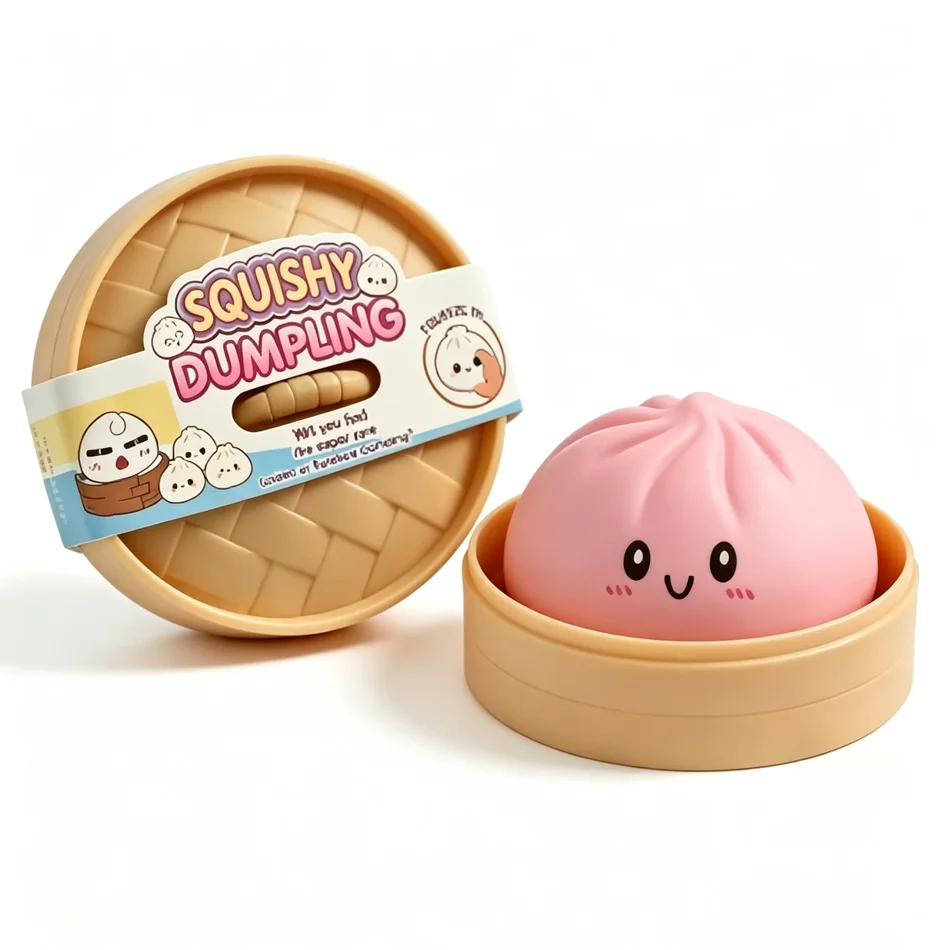 Glitter Dumpling Squishy Toy Soft Stress Relief Fidget Toy Dumpling Twist Toy Soft And Stress-relieving For Adults And Children