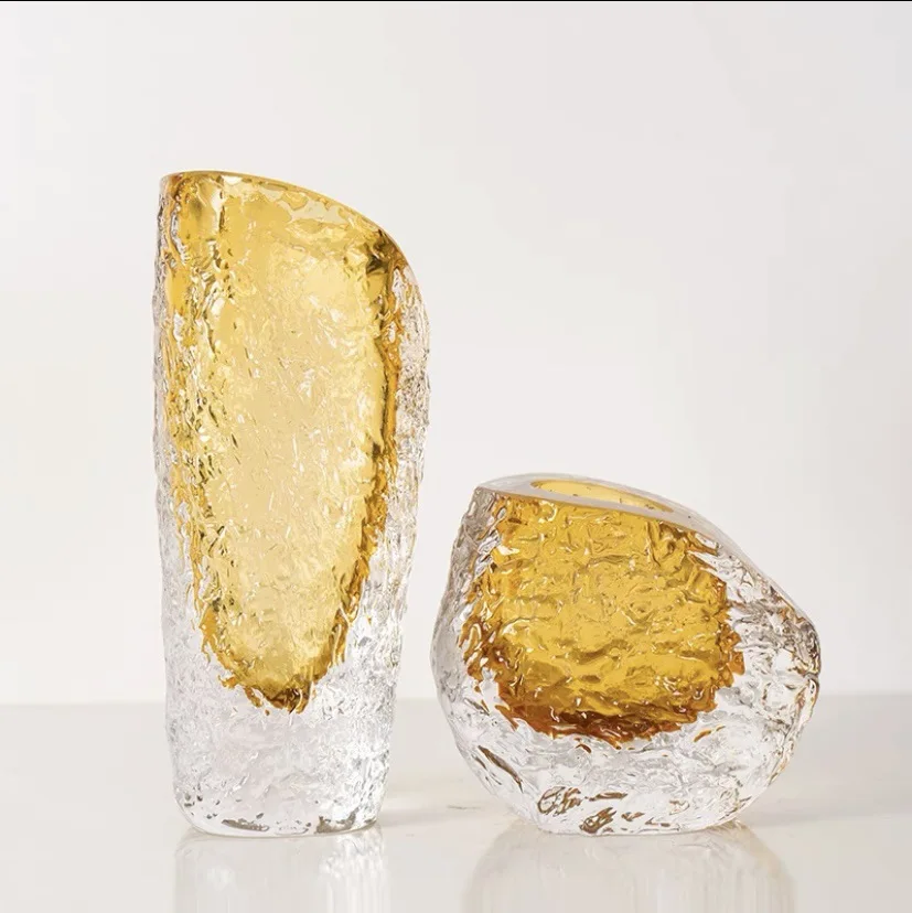 

Ребристая стеклянная ваза Floreros De Cristal, маленькие круглые свадебные вазы для цветов, домашний декор, роскошные вазы