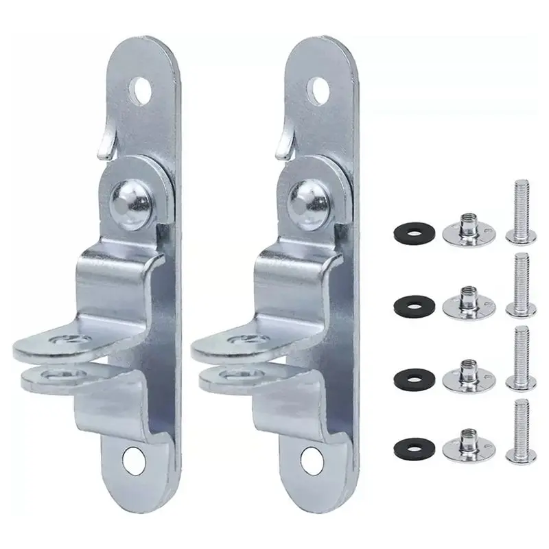 A21Q -2Pcs Cargo Trailer Door Hasp Keeper Lock Handle Enclosed Car Hauler For Ramp Padlock Cargo Trailer Door Hasp Latch Lock