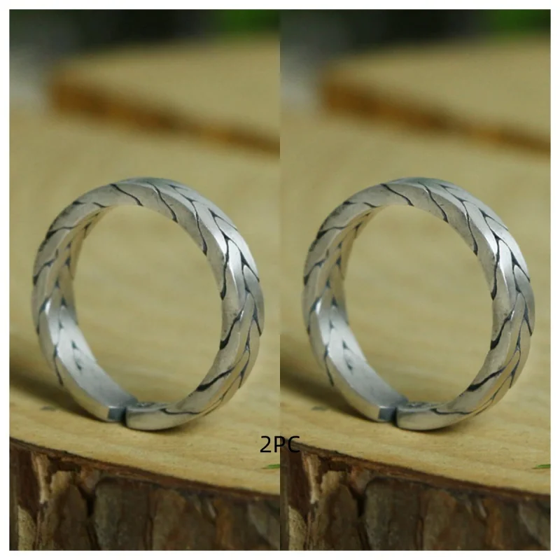 Women's 925 Sterling Silver Adjustable Couple Ring