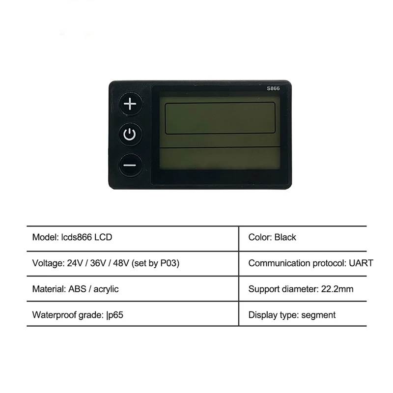 Ebike JN 15A Square Wave SM With Light Controller S886 Display For 36V/48V 250W/350W Electric Mountain Bike Conversion