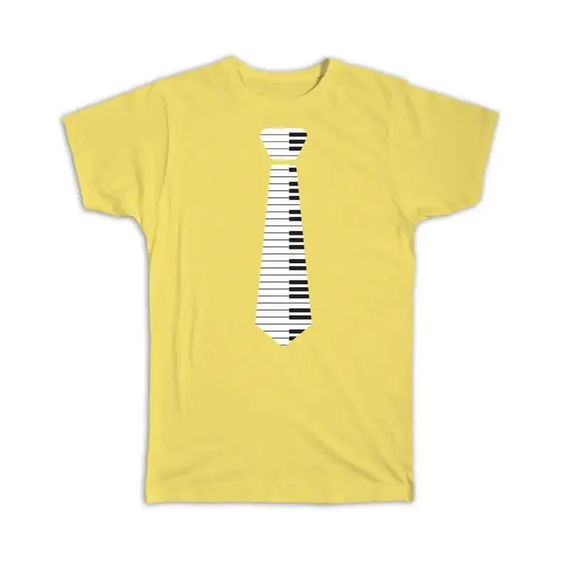 Keyboard Tie Musician Card Poster Father Friend Abstract T shirt