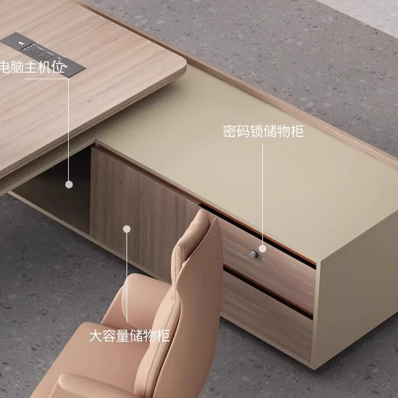 Office Table Laptop Computer Monitor Gaming Desk With Drawers L Accessories Tv Multifunction Home Furniture Portable Science Bed image 6