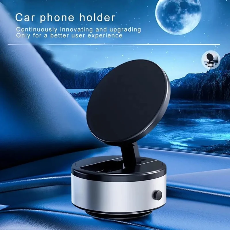 Vacuum Phone Holder Suction Cup Folding Car Phone Stand Navigation Stand For Iphone 12/13/14/15 Series Model