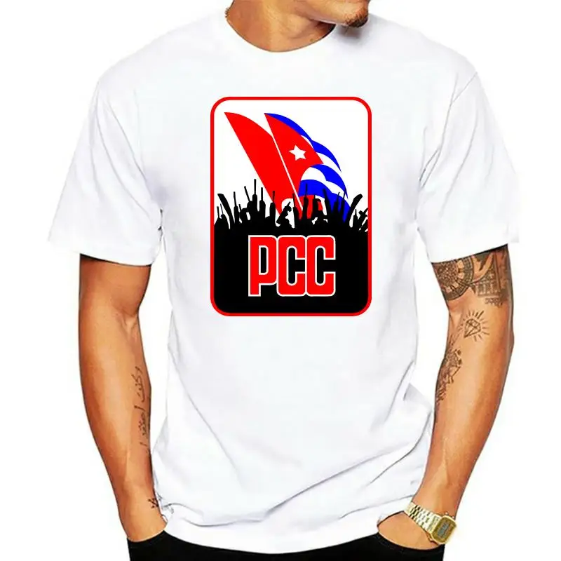 Summer O-neck CottonPCC Partido Comunista De Cuba Kuba Castro Guevara T-Shirt