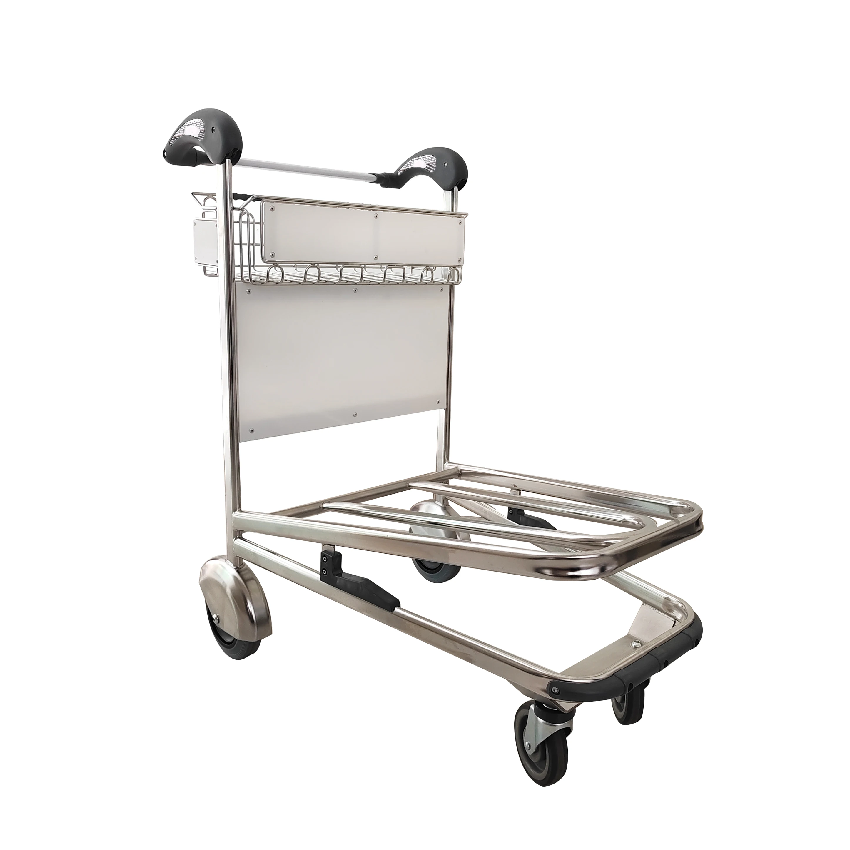 Stainless Steel High Quality Braking System Custom Standard Four-wheeled Airport Trolley