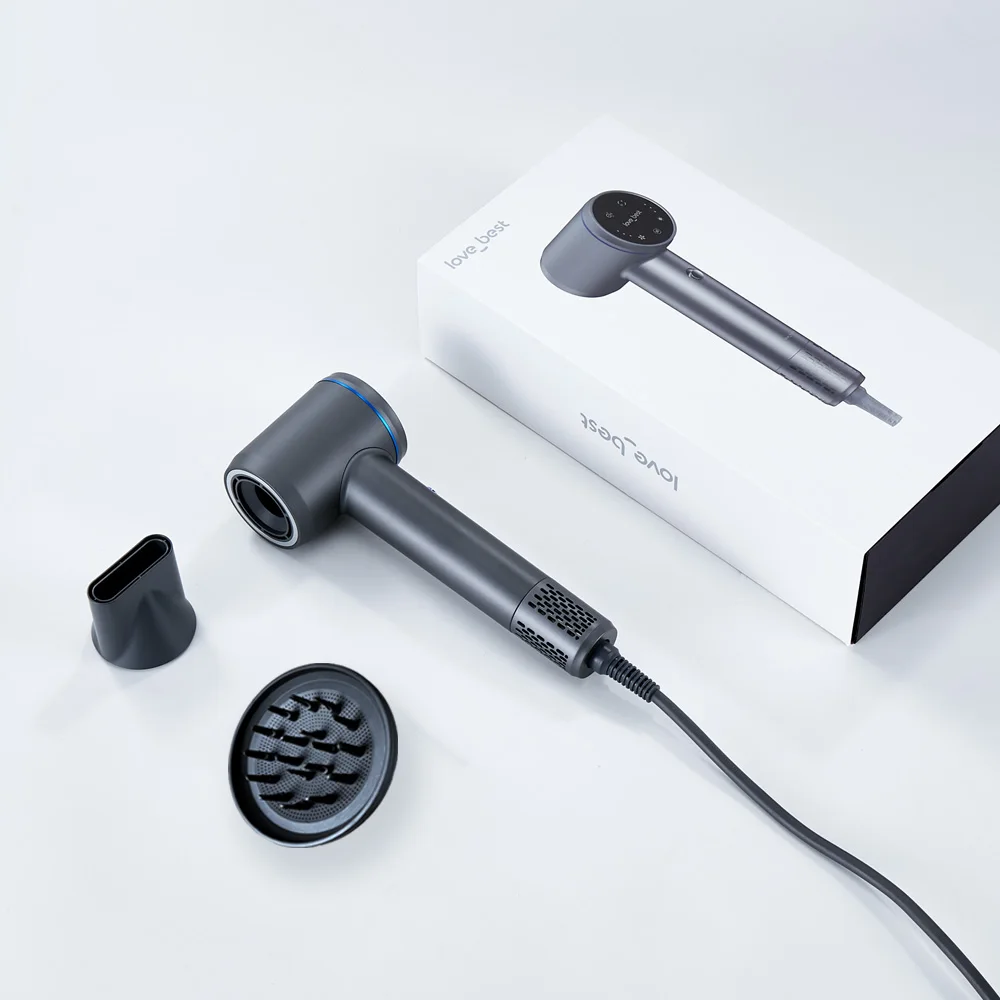 التحكم في درجة الحرارة التجفيف السريع مجفف الشعر المهنية Bldc مجفف الشعر