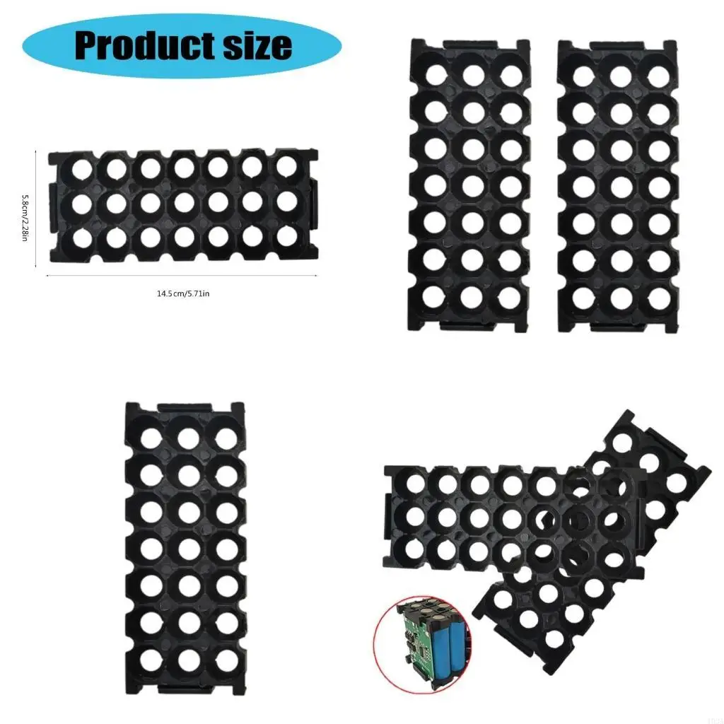 193A Efficient 18650 Battery Organiser 3x7 Structure Cell Holder Flame Retardant Bracket Portable Cylindrical Battery Holder