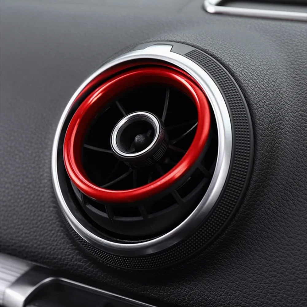 Car Air Center Console Outlet Trim Inner Ring Cover For Audi A3 8V S3 2014-2019 Sportback Sedan Interior Accessories Car Styling image 4